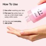 تونر اسنس هلو نیاسینامید آنوا روشن کننده و آبرسان پوست