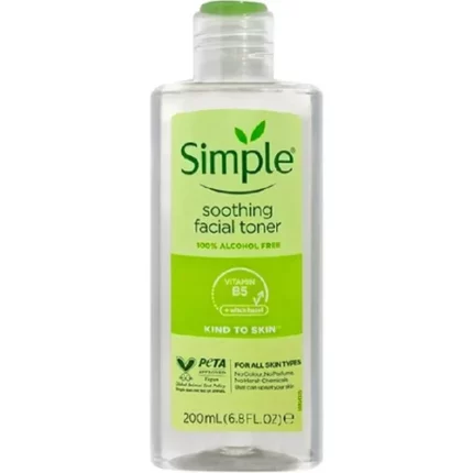 "تونر سیمپل | Simple Toner – بدون الکل + ویتامین B5"