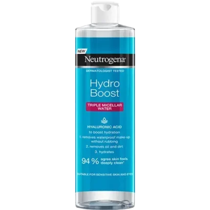 میسلار واتر سه‌کاره نوتروژینا مدل Hydro Boost حجم 400 میلی‌لیتر - مناسب انواع پوست