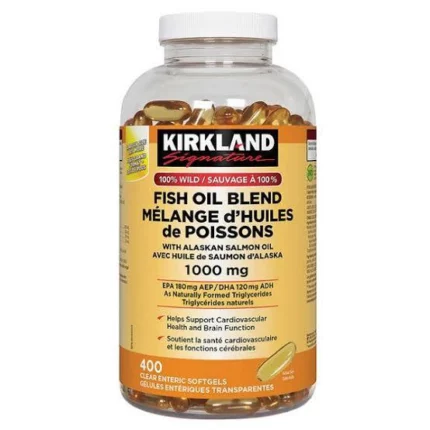 قرص روغن ماهی ترکیبی کرکلند 400 عددی Kirkland Wild Fish Oil