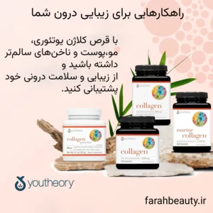 قرص کلاژن یوتئوری حاوی ویتامین سی