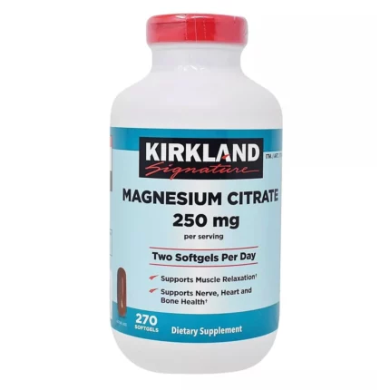 قرص منیزیم سیترات کرکلند ۲۵۰ میلی‌گرم Kirkland Magnesium 250mg